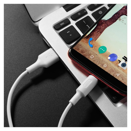 Cablu Hoco X25 3A USB-A la USB-C 1m alb [2]