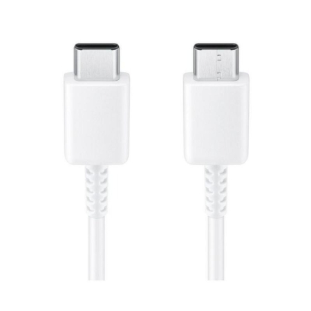 Cabluri de date si incarcare - Cablu original Samsung EP-DA705BWE, 25W, USB-C / USB-C, 3A, 1m, alb, bulk