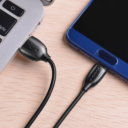 Cablu USB Borofone- BX19, 3A, USB-C,  1m, white [2]
