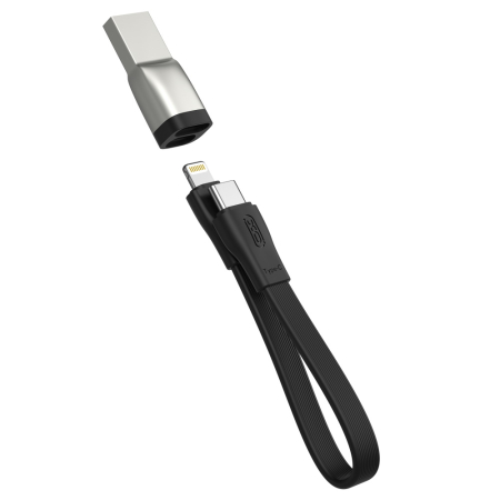 Cabluri de date si incarcare - Cablu XO NB-Q170B PD USB-C - Lightning 0,2 m negru 60W