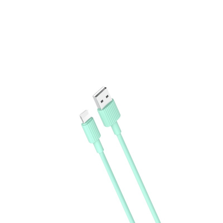Cabluri de date si incarcare - Cablu XO NB156 USB - Lightning 1,0 m 2,4A verde