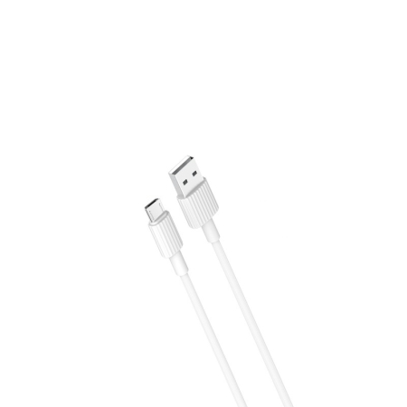 Cabluri de date si incarcare - Cablu XO NB156 USB - microUSB 1,0 m 2,4A alb