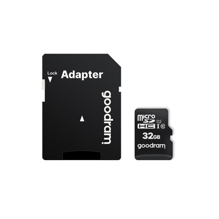 Altele - Card de memorie, Goodram, M1AA-0320R12, 32 GB, microSD HC UHS-I, ClasS10, Viteza citire 100MB/s, Adaptor SD inclus
