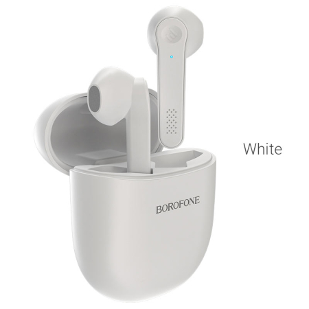 Casti - Casti Bluetooth Borofone TWS BE49, alb