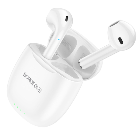 Casti - Casti bluetooth Borofone TWS BW17, alb