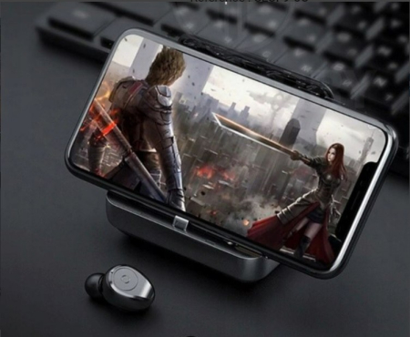 Casti bluetooth F9-5c, albe [4]