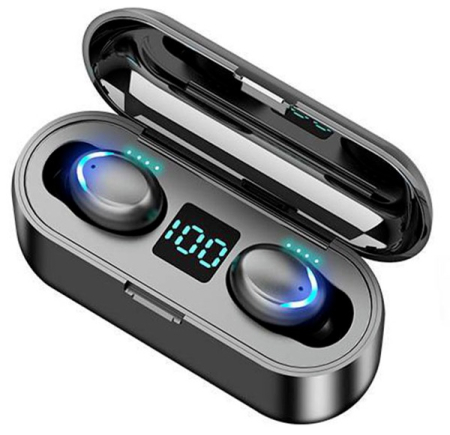 Casti bluetooth F9-5c, albe [1]