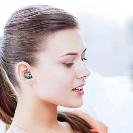 Casti bluetooth F9 + - 5c, negre [1]