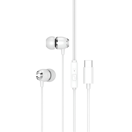 Casti - Casti cu fir XO EP25 USB-C alb