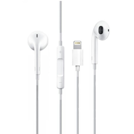 Casti iPhone - mufa lightning - alb [1]