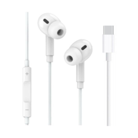 Casti - Casti Jellico X12, USB-C, cu microfon,  albe - DAC - compatibil cu modelele noi