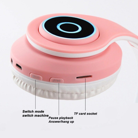 Casti on-ear cu bluetooth B39, alb [3]