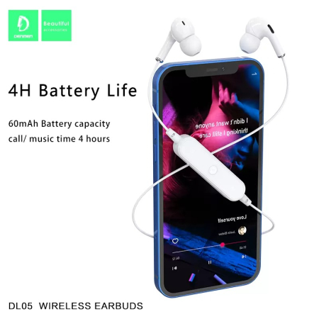 Casti stereo bluetooth Denmen DL05 negru in-ear [4]