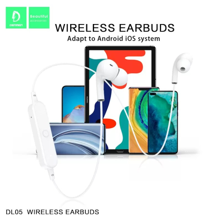 Casti stereo bluetooth Denmen DL05 negru in-ear [7]