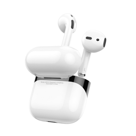 Casti TWS BES15 Borofone, Treasure, alb [3]