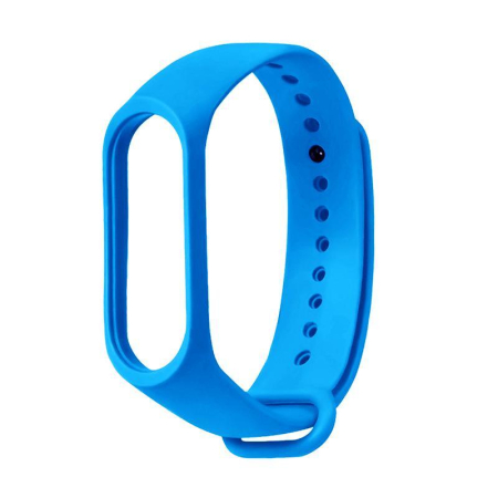 Altele - Curea silicon pentru bratara fitness M3/M4/M5, albastru