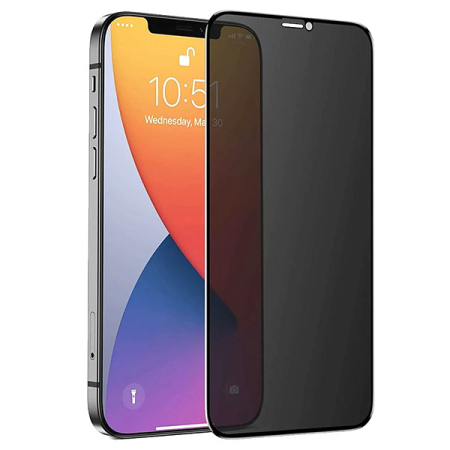 Folie privacy iPhone 14 Pro, sticla, full glue [1]