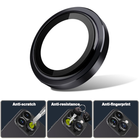 Folie protectie camera Metal Eagle Eye Original iPhone 14 Pro / iPhone 14 Pro Max - black [5]