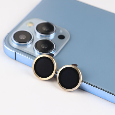 Folie protectie camera Metal Eagle Eye Original iPhone  iPhone 13 Pro / iPhone 13 Pro Max - gold [4]