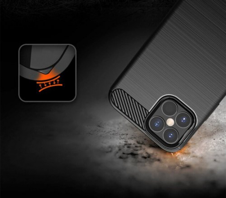 Husa carbon Husa Samsung A25 5G, silicon, negru [2]