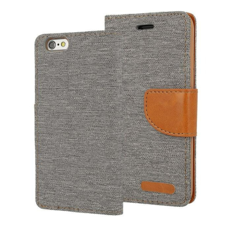 Huse si folii Samsung - Husa carte Canvas Samsung S9 PLUS gri