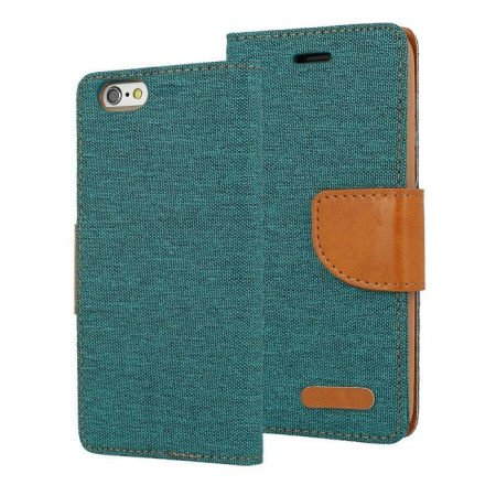 Huse si folii Samsung - Husa carte Canvas Samsung S9 PLUS verde