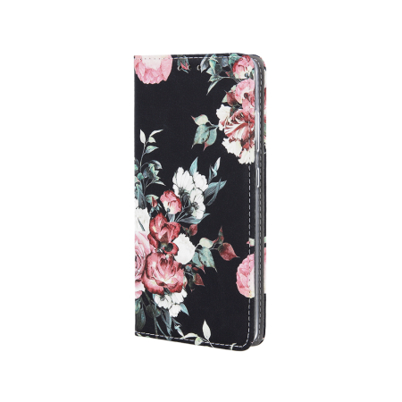 Huse si folii Samsung - Husa carte Smart Trendy pentru Samsung A22 4G rose flower