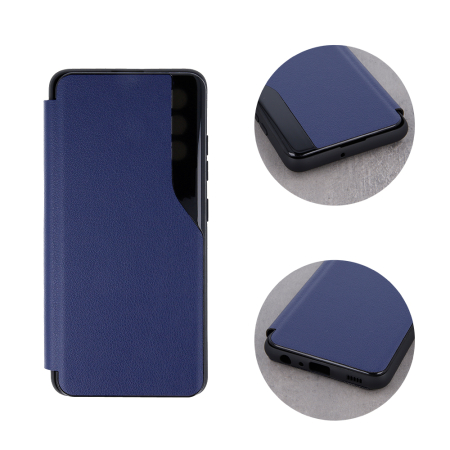 Husa carte Smart View pentru Samsung Galaxy A22 4G navy blue [4]