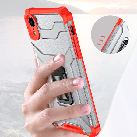 Husa Crystal Armor cu inel iPhone 13 red [1]