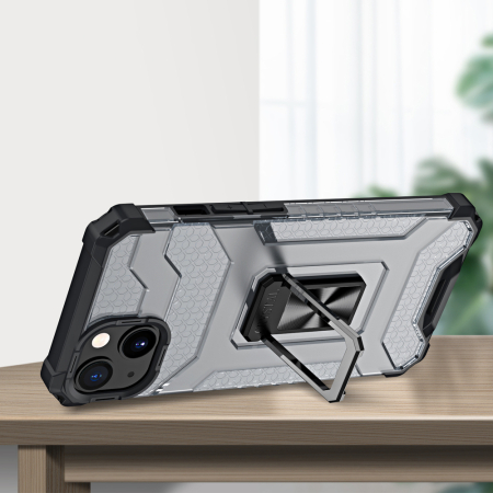 Husa Crystal Armor cu inel iPhone 13 red [4]