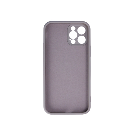 Husa cu inel si interior catifea pentru iPhone 12 6,1" light gray [2]