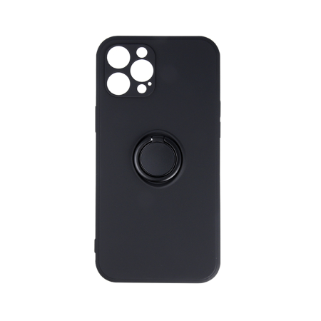 Husa cu inel si interior catifea pentru Samsung A21s negru [1]