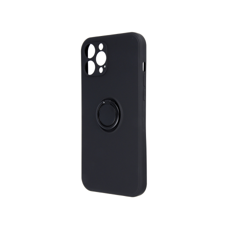 Huse si folii Samsung - Husa cu inel si interior catifea pentru Samsung A21s negru