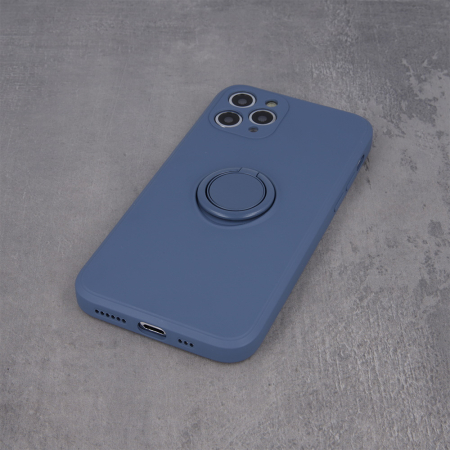 Husa cu inel si interior catifea pentru Samsung Galaxy A22 4G blue [4]