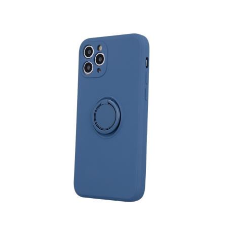 Huse si folii Samsung - Husa cu inel si interior catifea pentru Samsung Galaxy A22 4G blue