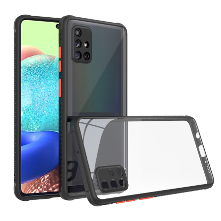 Huse si folii Samsung - Husa Defender Hybrid pentru Samsung Galaxy A41 negru