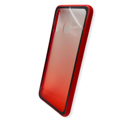 Husa Degrade Plastic + TPU iPhone XR Rosu [1]