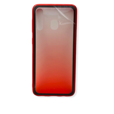 Huse si folii iPhone XS Max - Husa Degrade Plastic + TPU iPhone XS Max Rosu
