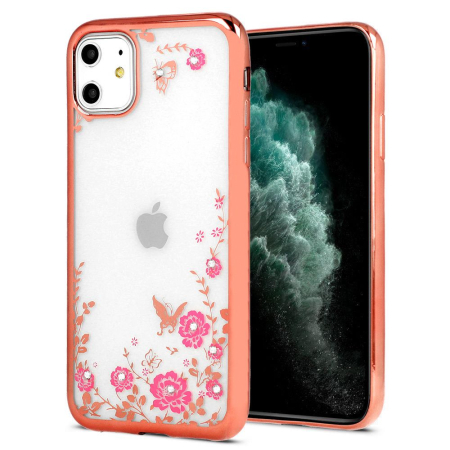 Husa Diamond Flower Samsung Galaxy A70 rose gold [3]