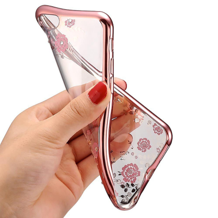 Husa Diamond Flower Samsung Galaxy A70 rose gold [1]