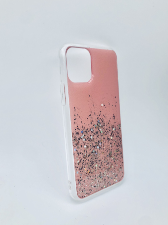 Huse si folii iPhone - Husa Epoxy Glitter iPhone 11 Pro (5.8'') Baby Pink