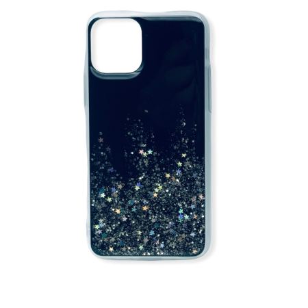 Huse si folii iPhone - Husa Epoxy Glitter iPhone 11 Pro (5.8'') Black