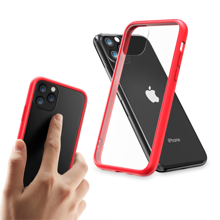 Huse si folii iPhone - Husa Glass XO iPhone 11 Pro (5,8) red