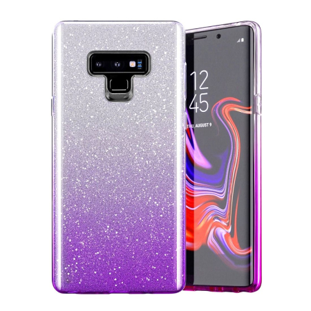 Huse si folii Samsung - Husa Glitter 3 in 1 SAMSUNG GALAXY J6 Plus  Purple