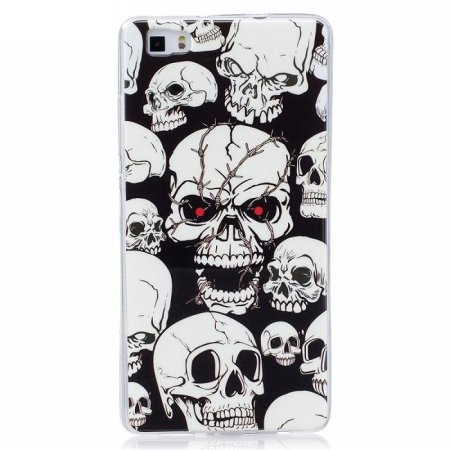 Husa Glow in the dark pentru iPhone X/XS skull [3]