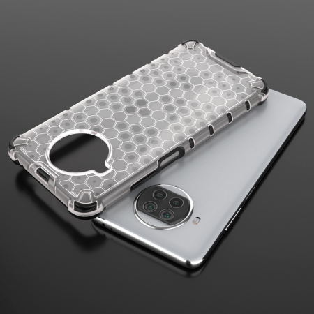 Husa Honeycomb Armor cu margine din silicon pentru Xiaomi Mi 10T Lite albastru [2]