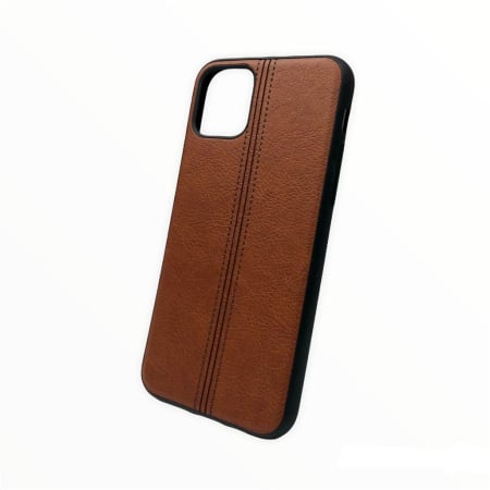 Husa Huawei Y5p piele eco, ultra slim, maro [2]