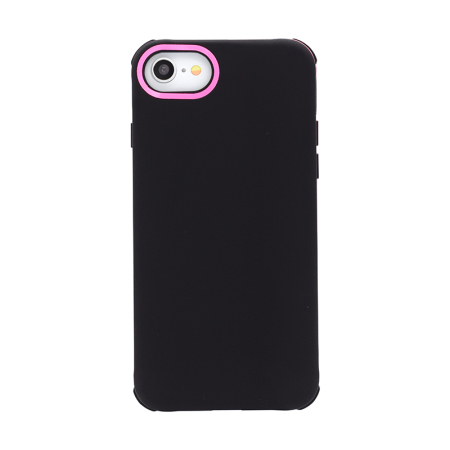 Huse si folii iPhone - Husa iPhone 11 Pro Max roz, Vivid, silicon negru