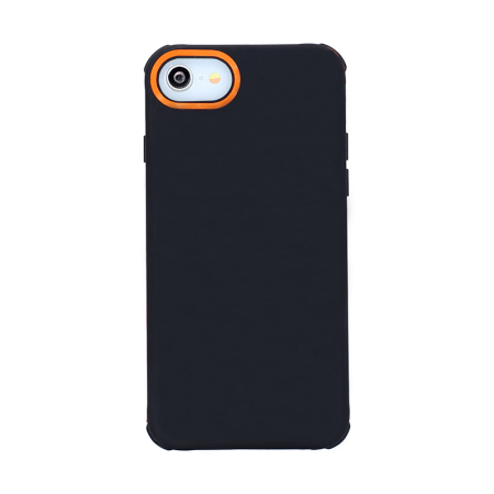 Huse si folii iPhone - Husa iPhone 11 Pro portocalie, Vivid, silicon negru