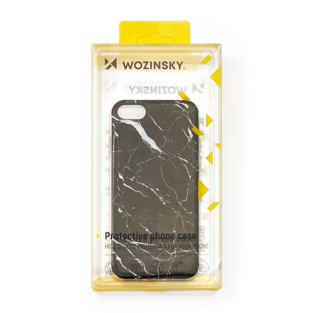 Husa iPhone 12, negru, Wozinsky Marble [5]